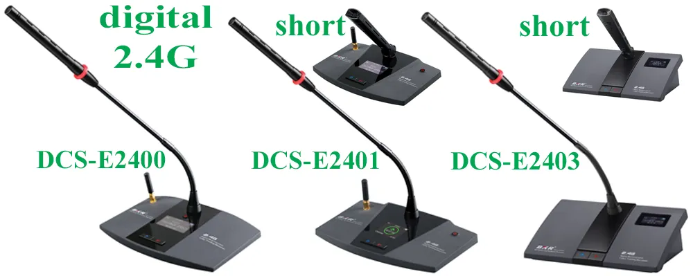 Pozostałe mikrofony systemu 2.4GHz