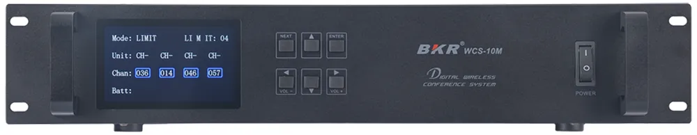 cyfrowy odbiornik w systemie bezprzewodowych mikrofonów konferencyjnych BKR WCS-10M