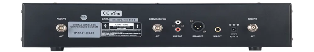 Złącza odbiornika BKR WCS-10M Płyta tylna odbiornika BKR WCS-10M