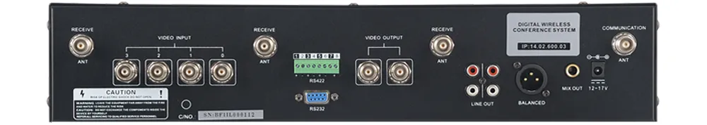 Płyta tylna odbiornika BKR WCS-20M Płyta tylna, odbiornik mikrofonów bezprzewodowych BKR WCS-20M