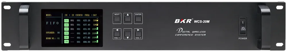 Płyta czołowa odbiornika BKR WCS-20M Płyta front, odbiornik mikrofonów bezprzewodowych BKR WCS-20M