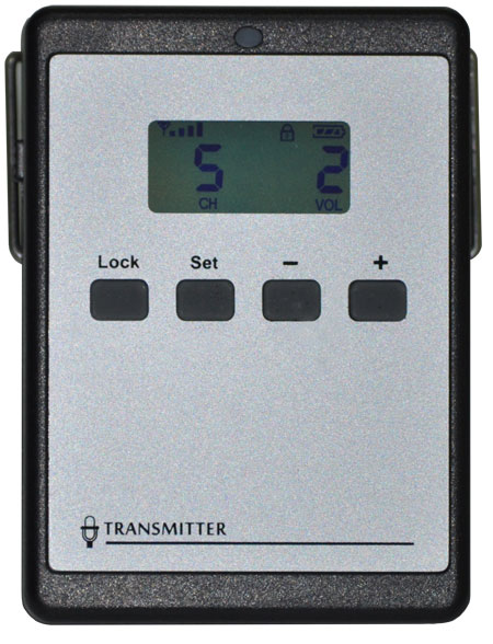 nadajnik dla przewodnika oraz dla tłumacza symultanicznego WAT-01T UHF