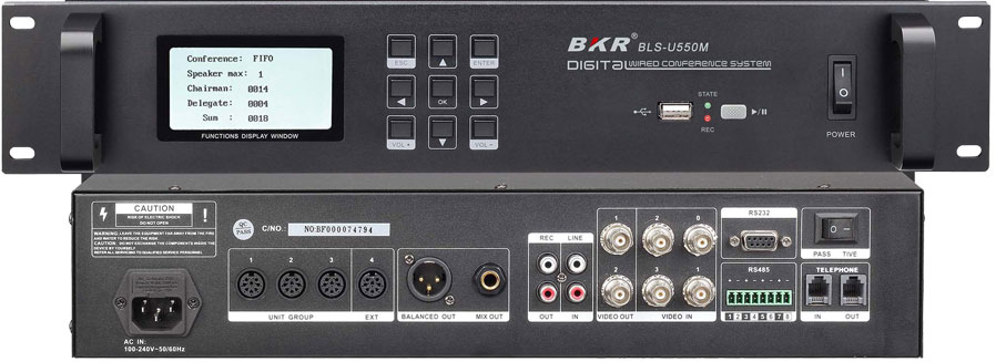 sterowanie mikrofonami, głosowaniem i kamerami BKR BLS-U550M