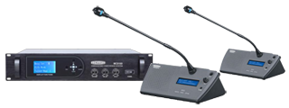 Przewodowy system dyskusyjny z wbudowanymi głośnikami oraz video tracking MCMYK MC9166