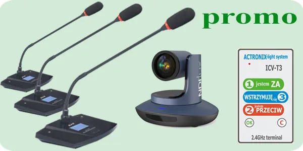 Sprzęt konferencyjny w promocyjnych cenach