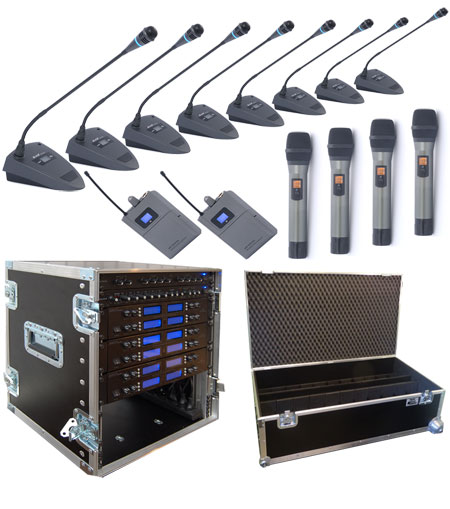 zestaw konferencyjnych mikrofonów bezprzewodowych KXD20P4R