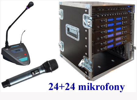 zestaw konferencyjnych mikrofonów bezprzewodowych BKR BU-3880
